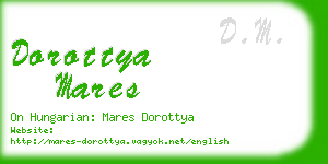 dorottya mares business card